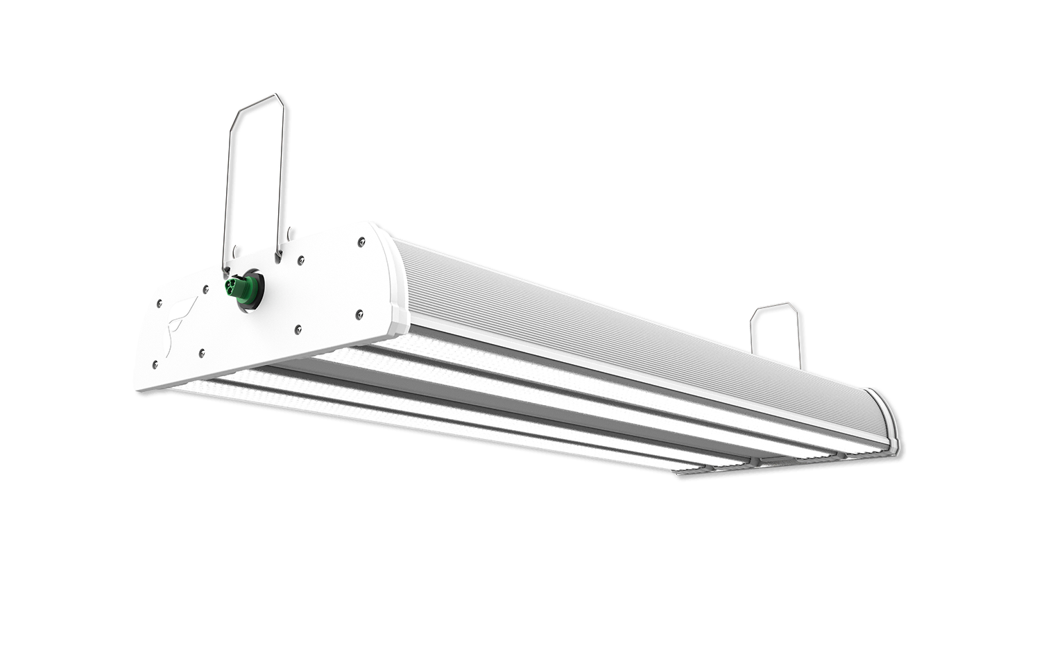 RAPTR Series LED grow light for cannabis, white fixture for commercial cultivation.