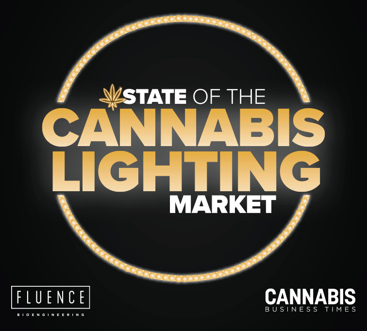 Text graphic: State of the Cannabis Lighting Market, LED grow lights for cannabis.