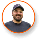 Jamie Mastronardi, cannabis lighting expert, with LED grow lights for cultivation.