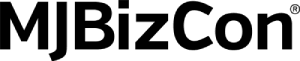 MJBizCon logo in bold black on light background, highlighting cannabis lighting technology.